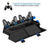 Kootek Vertical Stand for PS4 Slim/Regular Playstation 4 Cooling Fan Controller Charging Station with Game Storage and Dualshock Charger (Not for PS4 Pro) - Shop Video Games