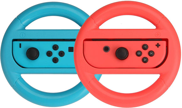 Steering Wheel for Nintendo Switch - Blue/Red (2 Pack) - Shop Video Games