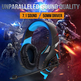 RUNMUS Gaming Headset PS4 Headset with 7.1 Stereo Surround Sound, Xbox One Headset with Noise Canceling Mic, Works on PC, PS4, Xbox One (Adapter Needed) - Shop Video Games