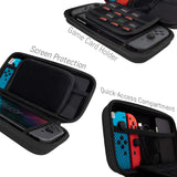 Orzly Carry Case Compatible With Nintendo Switch - BLACK Protective Hard Portable Travel Carry Case Shell Pouch for Nintendo Switch Console & Accessories - Shop Video Games