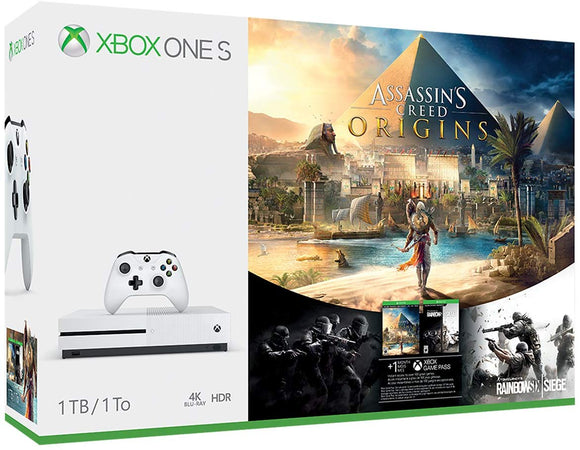 Xbox One S 1TB Console - Assassin's Creed Origins Bonus Bundle - Shop Video Games