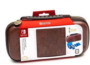 Nintendo Switch Zelda Breath of The Wild Carrying Case – Protective Deluxe Travel Case – Koskin Leather with Embossed Zelda Breath of The Wild Art – Official Nintendo Licensed Product - Shop Video Games