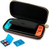 Nintendo Switch Zelda Breath of The Wild Carrying Case – Protective Deluxe Travel Case – Koskin Leather with Embossed Zelda Breath of The Wild Art – Official Nintendo Licensed Product - Shop Video Games